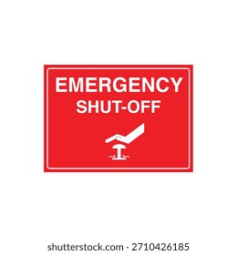 Marcador de Locación de APAGADO DE EMERGENCIA para Plantilla de archivos de Vector del interruptor de desconexión de energía del sistema de emergencia