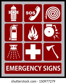 EMERGENCY SIGNS