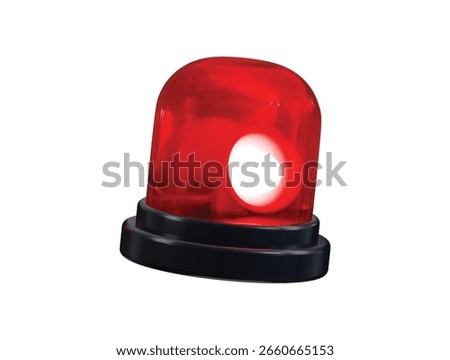 Emergency siren icon 3d render concept of emergency siren for Firefighter and ambulance siren icon vector illustration