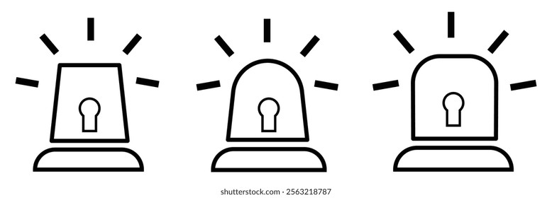 emergency siren icon . alarm siren icon vector illustration eps 10.