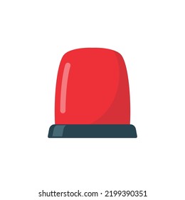 Emergency siren icon. Hazard warning light, ambulance route alarm
