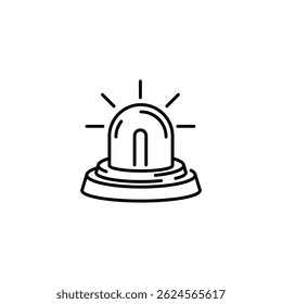Emergency siren icon. Simple emergency siren icon for social media, app and web design. Vector illustration.