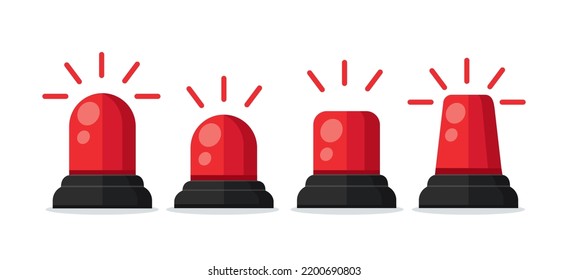 Emergency siren icon. vector illustration