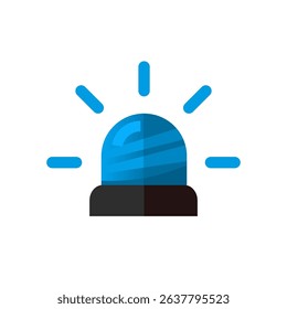 emergency siren — vector icon
