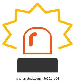 Emergency Siren vector pictogram. Style is flat graphic symbol.