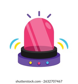 Emergency Siren Vector style icon. Eps 10 file