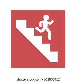 Emergency Stairs 스톡 벡터(로열티 프리) 662838412 | Shutterstock