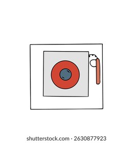 Emergency stairs, road divider, emergency alarm, water bucket, fire extinguisher icon