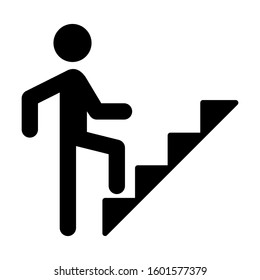 Emergency Stairs Way Icon Vector