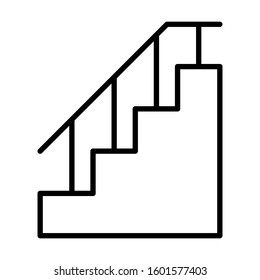 emergency stairs way icon vector