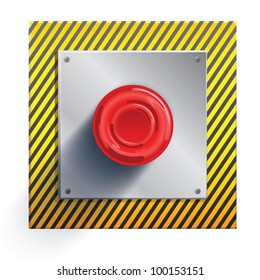 Emergency stop button, press only in emergency cases