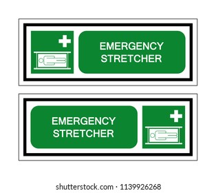 Emergency Stretcher Symbol Sign ,Vector Illustration, Isolate On White Background Icon. EPS10