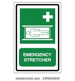 Emergency Stretcher Symbol Sign, Vector Illustration, Isolate On White Background Label .EPS10 