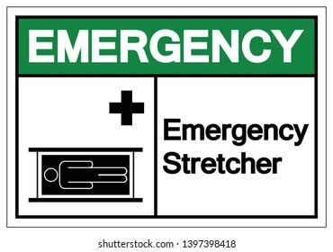 Emergency Stretcher Symbol Sign, Vector Illustration, Isolate On White Background Label .EPS10