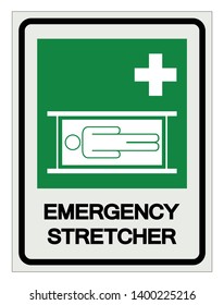 Emergency Stretcher Symbol Sign, Vector Illustration, Isolate On White Background Label .EPS10