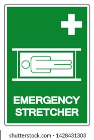 Emergency Stretcher Symbol Sign, Vector Illustration, Isolate On White Background Label .EPS10