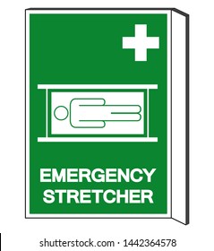 Emergency Stretcher Symbol Sign, Vector Illustration, Isolate On White Background Label .EPS10
