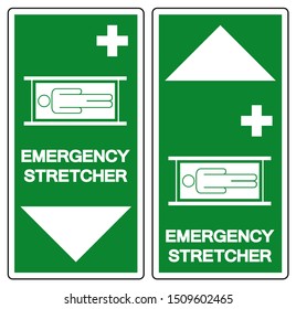 Emergency Stretcher Symbol Sign, Vector Illustration, Isolate On White Background Label .EPS10