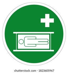 Emergency Stretcher Symbol Sign, Vector Illustration, Isolate On White Background Label .EPS10