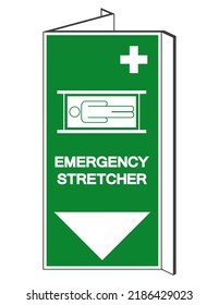 Emergency Stretcher Symbol Sign, Vector Illustration, Isolate On White Background Label .EPS10