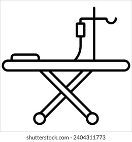 Emergency Stretcher, Emergency web icon in line style