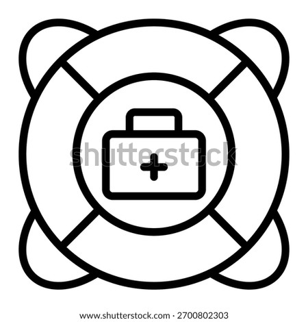 Emergency Support Icon Element For Design