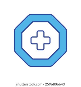 Emergency Support icon vector stock illustration