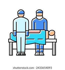 emergency surgery color icon vector. emergency surgery sign. isolated symbol illustration