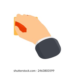 Emergency switch button. Press the red button, vector illustration