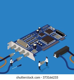 emergency technical assistance in vector format eps10