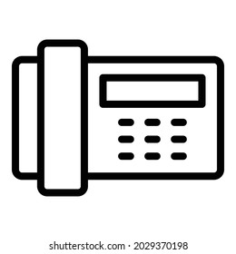 Emergency Telephone Icon Outline Vector. Phone Call. 24 Hotline