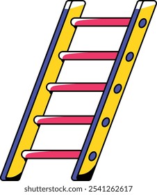 Emergency Tools Ladder Equipment Illustration