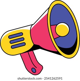 Emergency Tools Megaphone Amplifier Illustration
