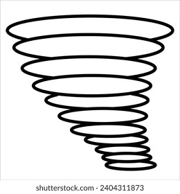 emergency Tornado, Emergency web icon in line style
