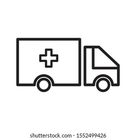 Emergency transport icon vector illustration