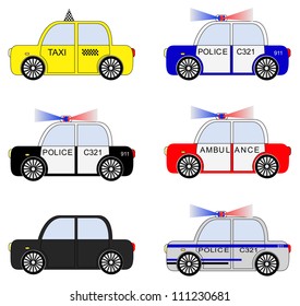 Emergency Transport. Vector illustration.