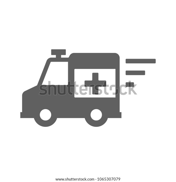 Emergency van icon in trendy flat style isolated on\
white background. Symbol for your web site design, logo, app, UI.\
Vector illustration,\
EPS