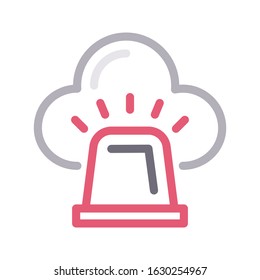 emergency vector color line icon 