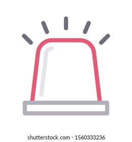 emergency vector colour line icon 