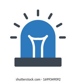 emergency vector glyph color icon 
