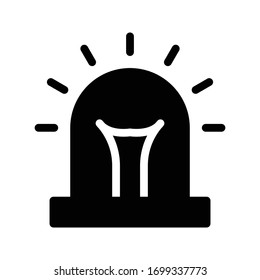 emergency vector glyph flat icon 