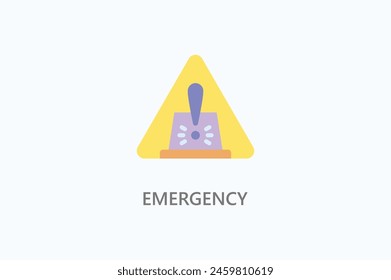 Ilustración Del Icono O Logotipo Del Vector De Emergencia