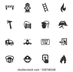 emergency vector icons for user interface design