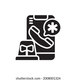 emergency vector solid icon. EPS 10 file Nursing and Midwifery symbol
