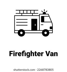 Emergency vehicle Vector Icon easily modify


