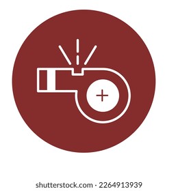 Emergency whistle Vector Icon easily modify

