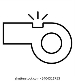 Emergency Whistle, Emergency web icon in line style