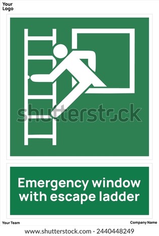 Emergency window with escape ladder 14. Emergency window with escape ladder