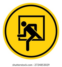 Símbolo de janela de emergência, Ilustração de vetor, Isolar no fundo branco Label.EPS10