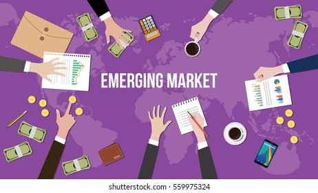 emerging market concept illustration 